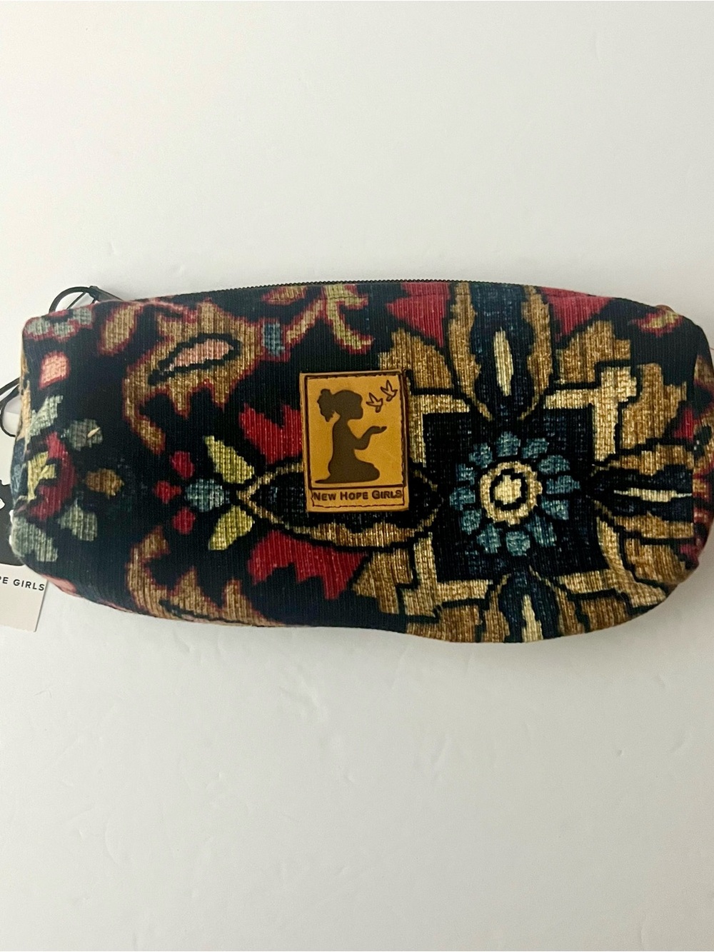 New Hope Girls Handmade Santiago Zipper Tapestry Pouch NWT